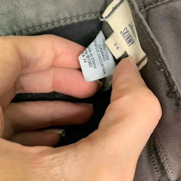 Madewell Green Skinny Skinny Size 24 - Picture 5 of 5